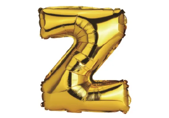 Articole pentru Casa Engros - Balon Litera Z din Folie Metalizata Auriu 35 cm – Decor Elegant pentru Petreceri si Evenimente 
