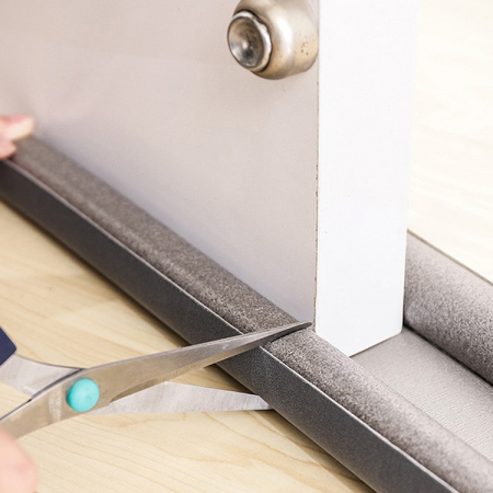 Banda de Izolare a Usii, , Banda Anti-Curent, Anti-Zgomot, Anti-Praf, Opritor Izolator, 90cm, Alb [1]