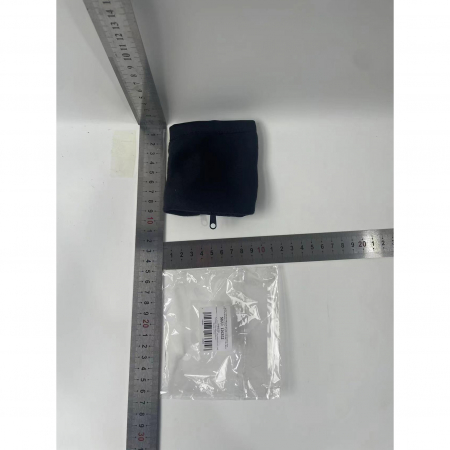 Banderola pentru Încheietura Mainii, , Suport Carduri si Chei, Multifunctional, cu Fermoar, Impermeabil, Confortabil, Negru [4]