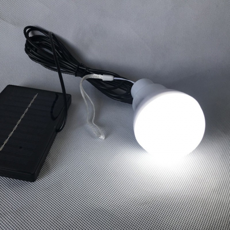 Bec portabil cu panou solar , pentru camping, utilizare exterior/interior, 3.6V, 400 mAh, 6.2 x 10 cm, alb rece [2]