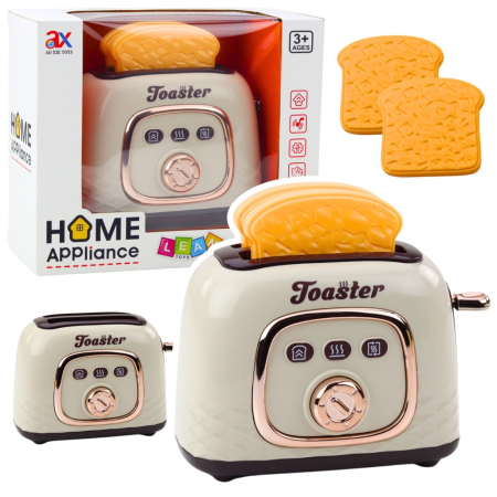 Jucarii de rol, scule si unelte Engros - Prajitor de paine de jucarie cu efect POP-UP – 2 felii incluse, buton selector, 3+ ani, Home Appliance, 20x16x9cm