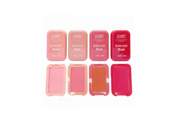 Produse pentru Fata Engros - Blush Buttermelt USHAS Rubor Fard 4.5g – Textură Mătăsoasă și Culoare Delicată 