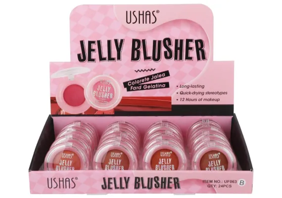 Produse pentru Fata Engros - Blush Jelly USHAS 4.8g – Textură Gelatină și Culoare Naturală 