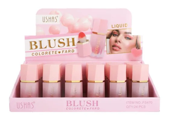 Ingrijire personala si cosmetice Engros - Blush Lichid USHAS Liquid Blush 4.7g – Culoare Intensă și Efect Natural 