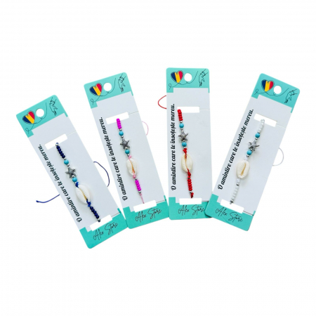 Bratara cu scoici si design marin – accesoriu boho inspirat de plaja si vacanta,  [1]