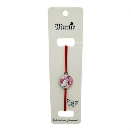 Bratara Martisor cu snur elastic reglabil, simbol cu figurina,   [3]