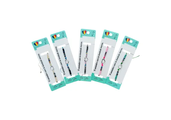 Bacanie Engros - Bratara multicolora cu inima – simbol al iubirii si al stilului boho plin de culoare, 