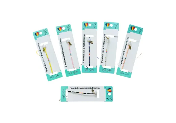 Haine si accesorii Engros - Bratara multicolora cu scoica – culori combinate pentru un look fresh si vibrant 