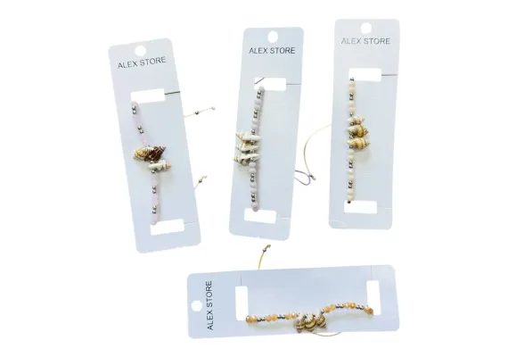 Bacanie Engros - Bratara multicolora cu scoica – explozie de culoare si stil marin pentru un look fresh si plin de viata 