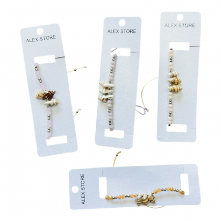 Bratara multicolora cu scoica – explozie de culoare si stil marin pentru un look fresh si plin de viata  [1]