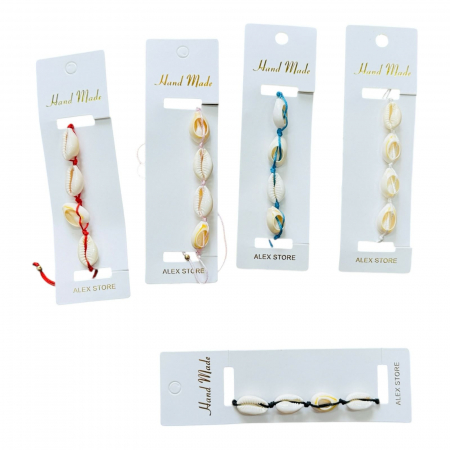 Bratara multicolora cu scoica naturala – culori combinate armonios pentru un look fresh si plin de energie  [1]