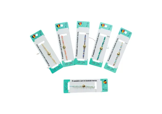 Bacanie Engros - Bratara multicolora cu scoici – accesoriu boho vibrant inspirat de mare si plaja, 