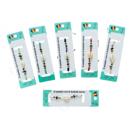 Bratara multicolora cu scoici – design marin cu culori combinate si stil vibrant  [1]