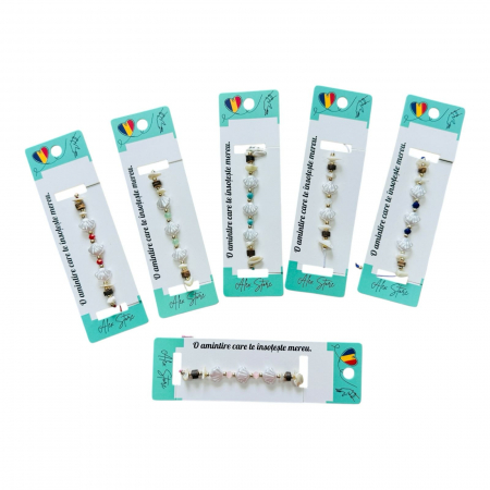 Bratara multicolora cu scoici naturale si culori combinate – accesoriu marin vibrant, original si plin de personalitate pentru tinute casual si de vara  [1]