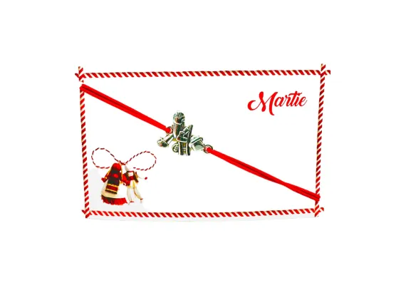 Bacanie Engros - Bratara reglabila Martisor, snur elastic, Cosar Norocos, model 2025,  