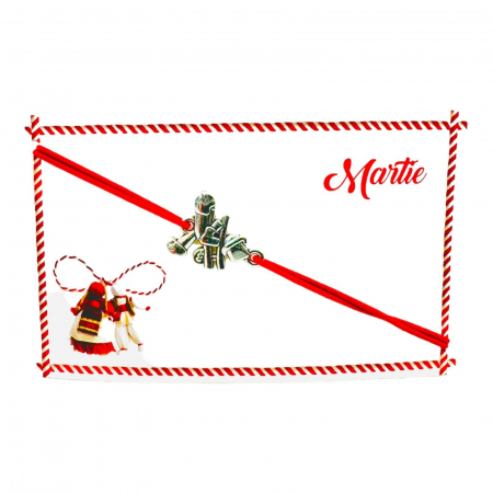 Bratara reglabila Martisor, snur elastic, Cosar Norocos, model 2025,   [2]