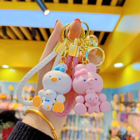 Breloc Accesoriudin Silicon cu Figurine animăluțe cu puișor, diverse modele si culori [1]