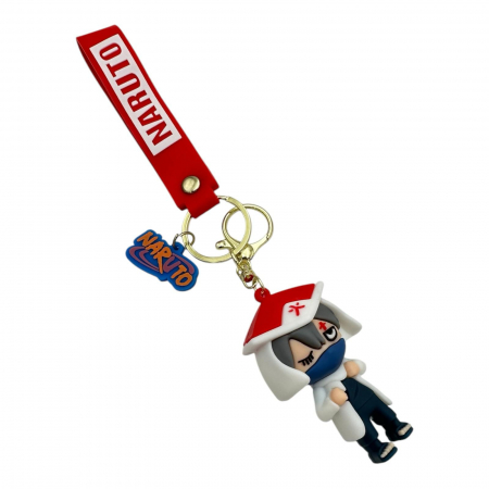 Breloc cu figurina din silicon – model colorat cu accesorii, ideal pentru chei, ghiozdan sau poseta,  [4]