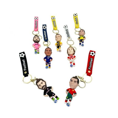 Breloc figurina multicolor din plastic silicon – accesoriu vesel si durabil pentru chei sau ghiozdan,  [1]