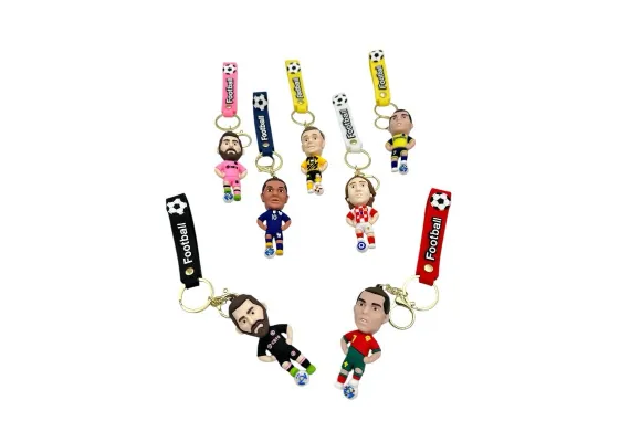 Haine si accesorii Engros - Breloc figurina multicolor din plastic silicon – accesoriu vesel si durabil pentru chei sau ghiozdan, 