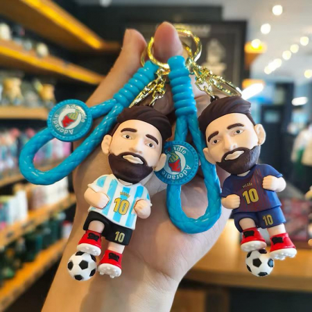 Breloc Fotbalist 3D cu Numar 10 – Figurina din Silicon cu Echipament National si de Club, Accesoriu pentru Fani si Colectii,  [3]