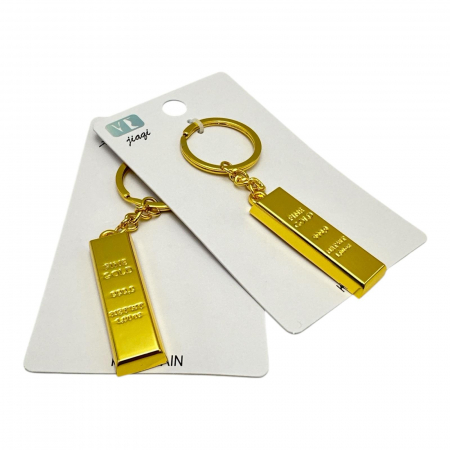 Breloc lingou auriu – Accesoriu elegant si stralucitor pentru chei, stil luxos, calitate superioara,  [1]