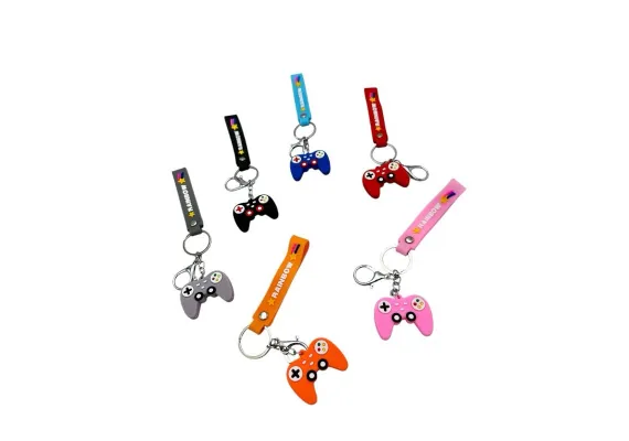 Haine si accesorii Engros - Breloc tip Consola din Silicon – Accesoriu jucaus si durabil pentru chei sau ghiozdan, calitate superioara, 
