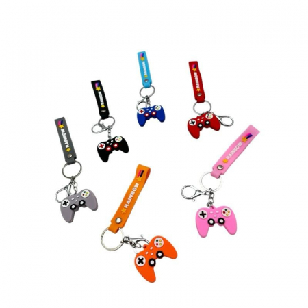 Breloc tip Consola din Silicon – Accesoriu jucaus si durabil pentru chei sau ghiozdan, calitate superioara,  [1]