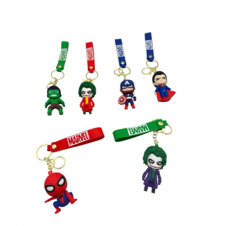 Breloc Tip Figurina Multicolora Din Silicon – Accesoriu Vesel Pentru Chei Si Ghiozdan, Calitate Superioara,  [1]