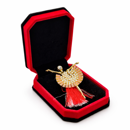 Brose ambalate elegant - brosa-martisor-floare-perla-cristale