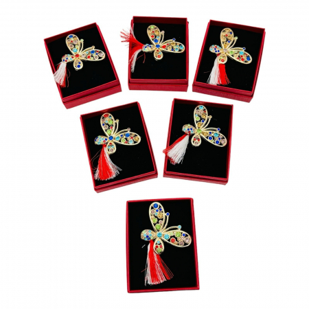 Brosa Martisor Fluturas Dragut, marime mare, ambalata in cutie rosie, 8.5×6.5×2.5cm,   [4]