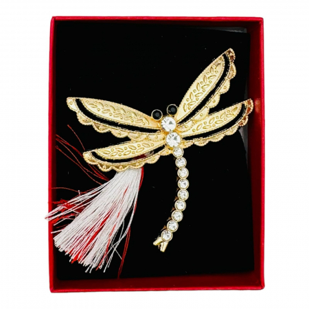 Brosa Martisor Libelula Dragalasa, marime mare, ambalata in cutie rosie, 8.5×6.5×2.5cm,   [2]