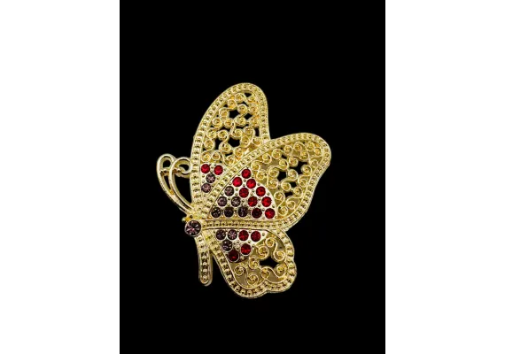 Bacanie Engros - Brosa Martisor, marime mare, Fluture Stilizat, editie 2025, 6×5cm 