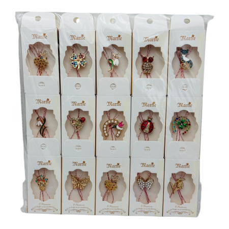Brosa Martisor, modele combinate, in cutiuta deosebita, 9×5cm,   [3]