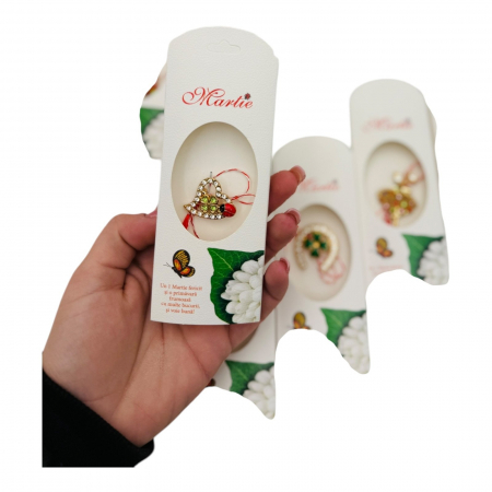 Brosa Martisor, modele combinate in set, ambalaj specific, 14×5cm  [6]