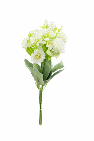 Flori Artificiale - buchet-artificial-25-de-crizanteme-albe
