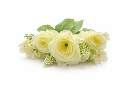 set 4 trandafiri albi cu flori albe decorative [2]