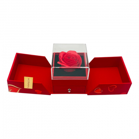 Cadoul Premium cu trandafir de sapun, Bratara Eleganta si punguta cadou by Alex Store - Lux si Rafinament  [3]