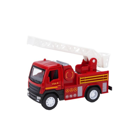 Machete si jucarii de metal - Camion Pompieri Urban Series Rosu – Scara 1:32 Scara Mobila Jucarie Copii 3+