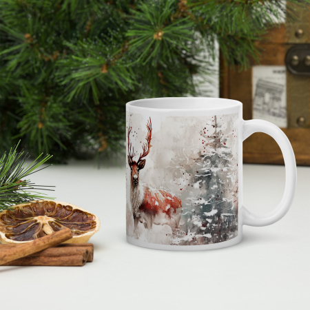 Cana ceramica Craciun 330 ml (11 oz) – design festiv, rezistenta [3]
