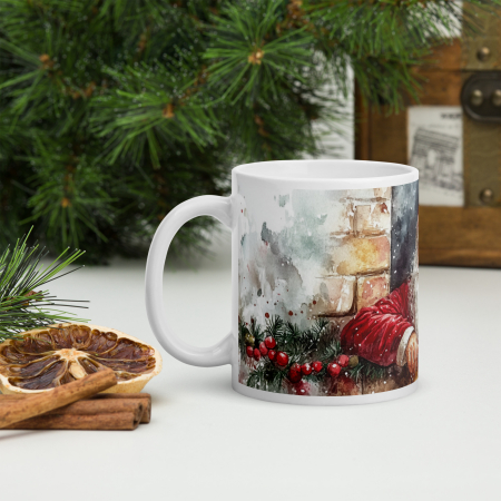Cana ceramica Craciun 330 ml (11 oz) – design festiv, rezistenta [2]