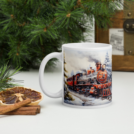 Cani tematice Craciun Engros - Cana Craciun 11 oz / 330 ml – ceramica – model festiv