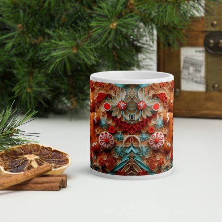 Cana Craciun 11 oz / 330 ml – ceramica – model festiv [2]