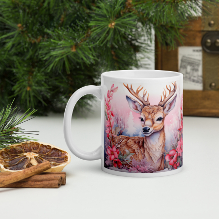 Cani tematice Craciun Engros - Cana Craciun 11 oz / 330 ml – ceramica – model festiv