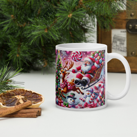Cana Craciun 11 oz / 330 ml – ceramica – model festiv [1]