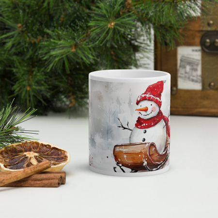 Cani tematice Craciun Engros - Cana ceramica Craciun 330 ml (11 oz) – design festiv, rezistenta