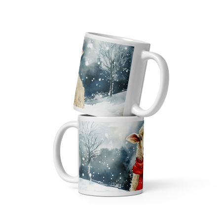 Cana ceramica Craciun 330 ml (11 oz) – design festiv, rezistenta [1]