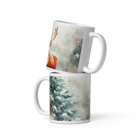 Cana ceramica Craciun 330 ml (11 oz) – design festiv, rezistenta [1]