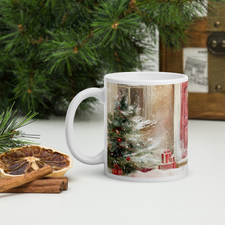 Cana ceramica Craciun 330 ml (11 oz) – design festiv, rezistenta [2]