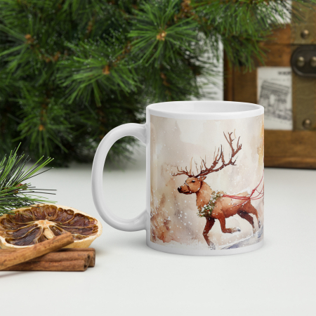 Cana ceramica Craciun 330 ml (11 oz) – design festiv, rezistenta [2]